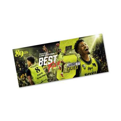 りそなグループ B.LEAGUE 2025-26 SEASON B1 レギュラーシーズンベストファイブ タオル #8 ジャレット・カルバー選手